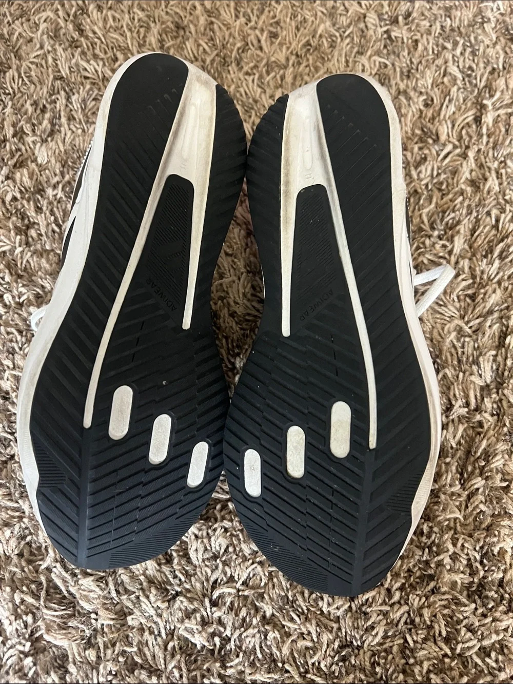 adidas White and Black Men's Athletic Shoes